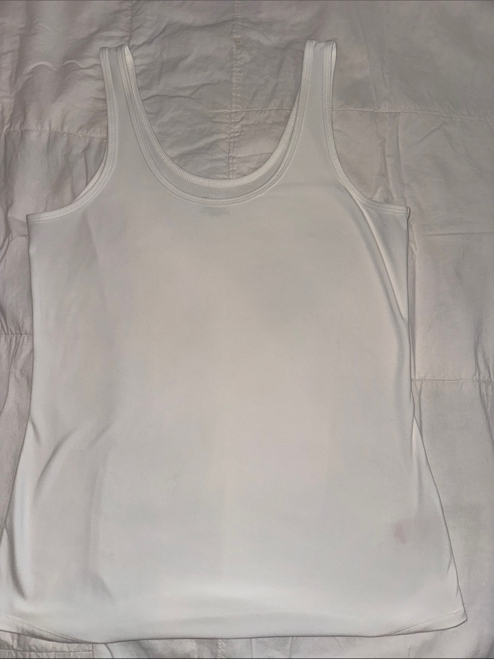 No Boundaries White Scoop Neck Tank Top